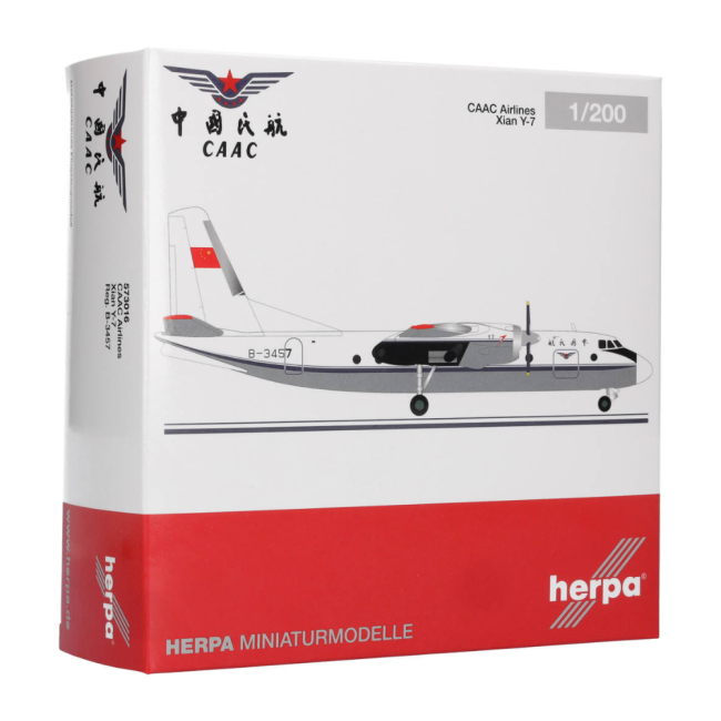 Herpa Wings Flugzeugmodell Caac Airlines Xian Y-7 (1:200)